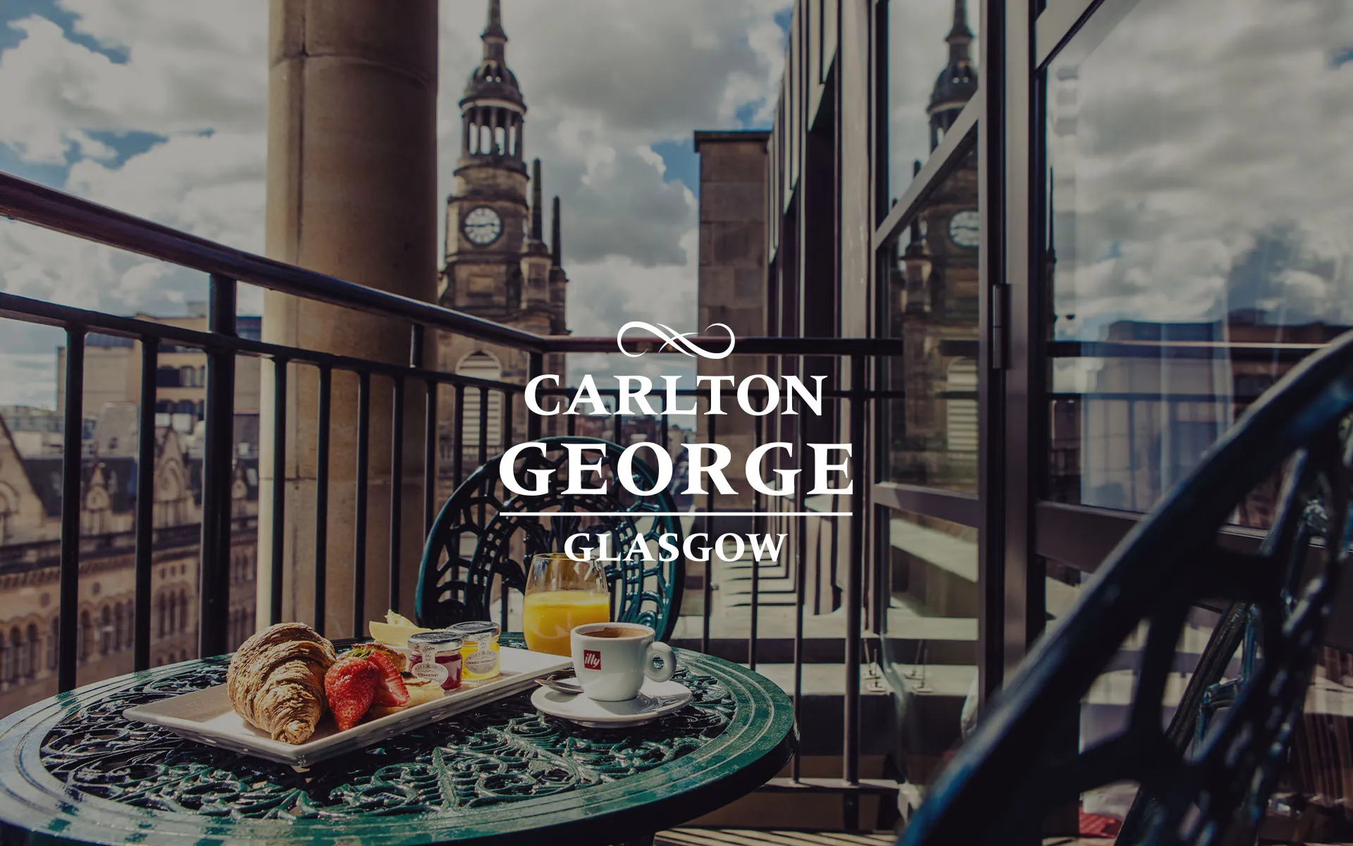 Carlton George restaurant - dineren met indrukwekkend uitzicht over de stad Glasgow